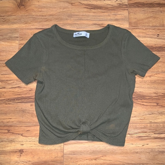 Hollister Tops - Army Green Crop Top Hollister Tops - Army Green Crop Top